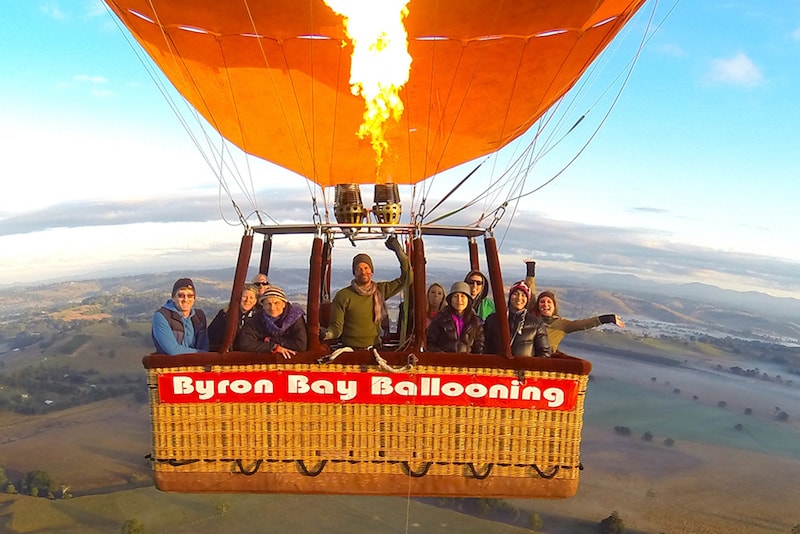 Byron Bay à bord d'une montgolfière - Que faire en Australie Byron Bay à bord d'une montgolfière - Que faire en Australie