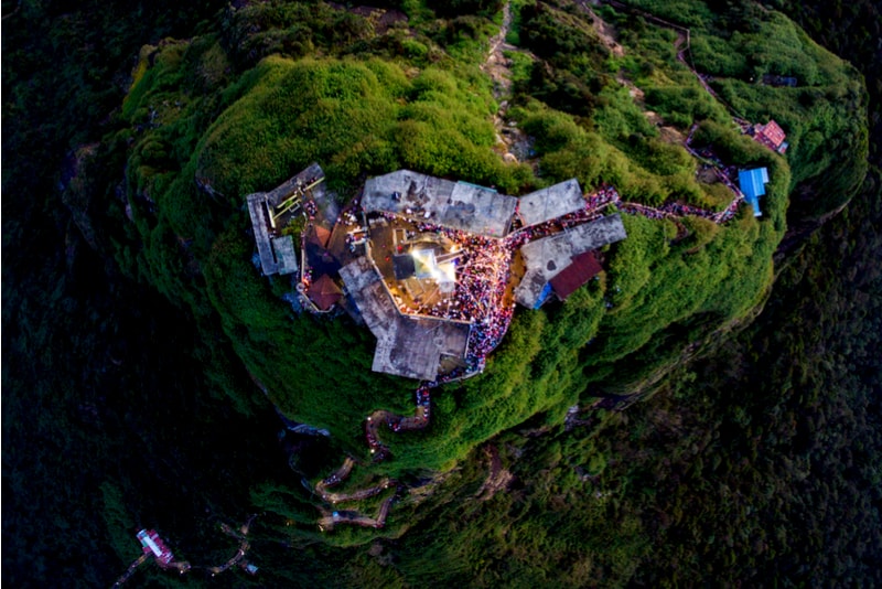 Adams Peak Aerial View - Places to Visit in Sri Lanka