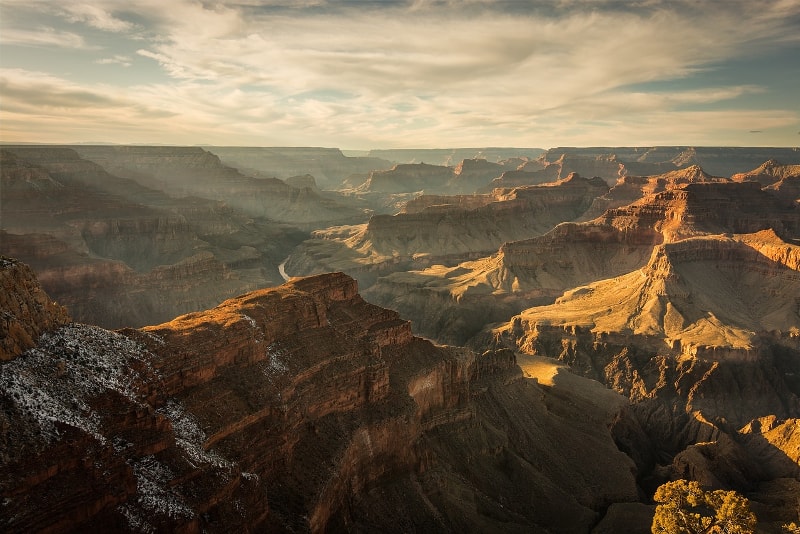 Excursiones en helicóptero al atardecer por el gran cañón