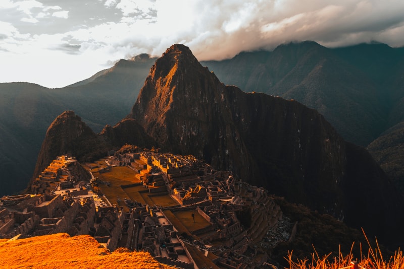 Machu Picchu Sonnenuntergang