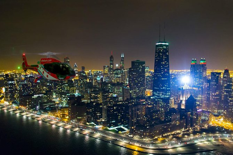 Chicago por la noche paseos en helicóptero Chicago por la noche paseos en helicóptero