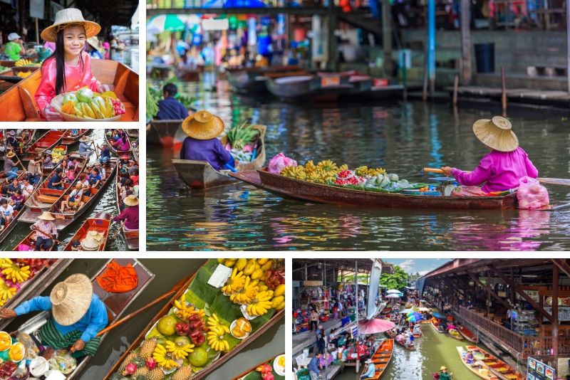 Excursions en bateau sur le marché flottant Excursions en bateau sur le marché flottant - Excursions en bateau à Bangkok