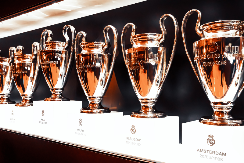 Santiago Bernabeu Stadium trophees room