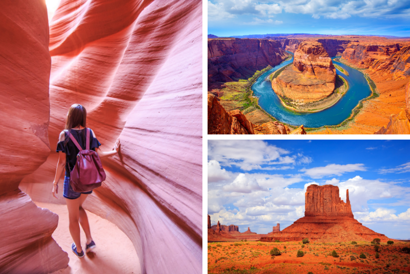 Antelope Canyon, Monument Valley y Horseshoe Bend Tour de 3 días Antelope Canyon, Monument Valley y Horseshoe Bend Tour de 3 días