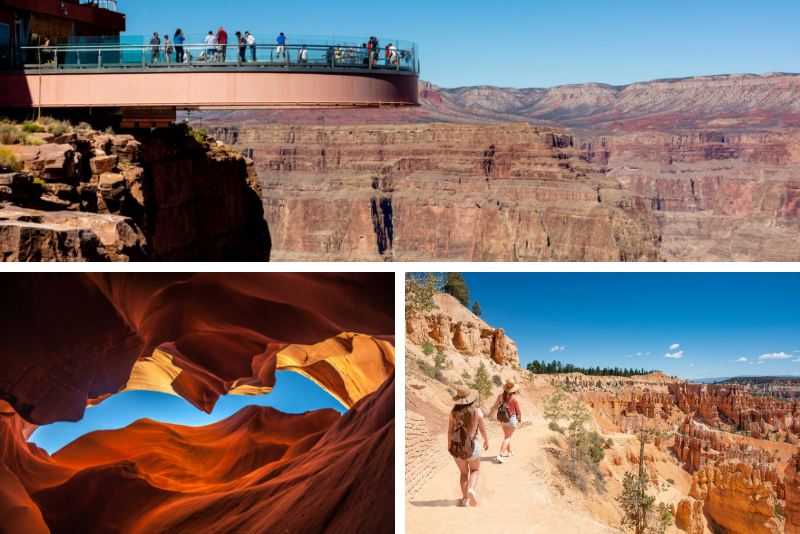 Tour privado de 3 días Grand Canyon Zion Bryce Monument Valley y Antelope Canyon Tour privado de 3 días Grand Canyon Zion Bryce Monument Valley y Antelope Canyon