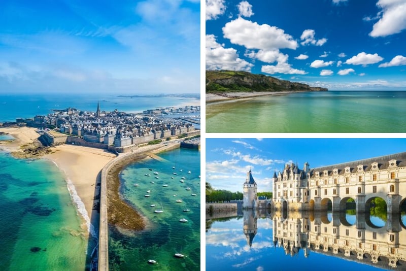 3 jours en Normandie, St Malo, Mont Saint Michel et Châteaux de la Loire avec dégustation de vin