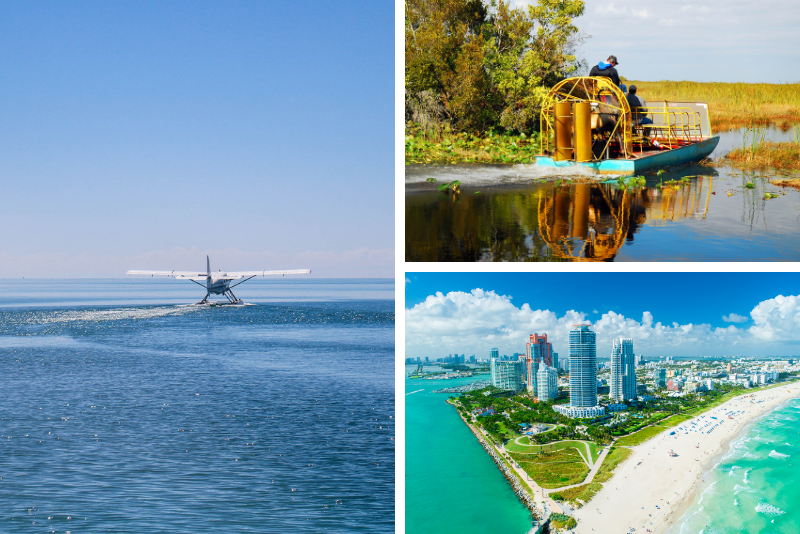 Miami Florida Seaplane Tour mit Everglades Airboat Adventure