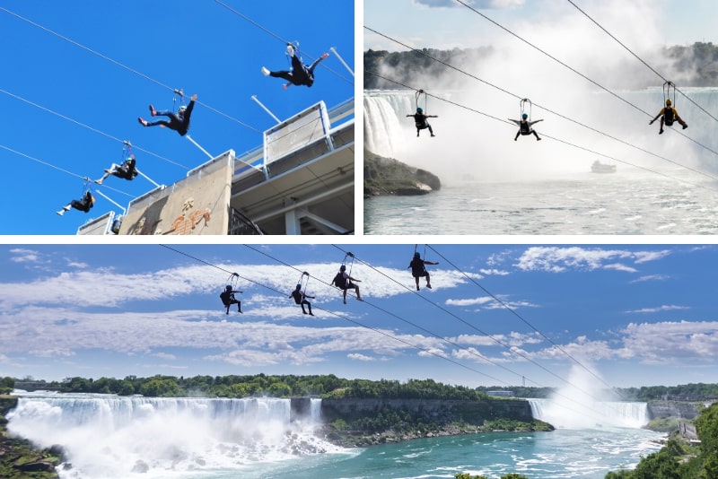 MistRider Zipline aux chutes