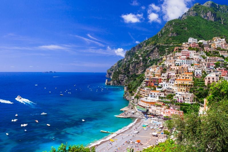 Kreuzfahrt nach Positano und Smaragdgrotte von der Amalfiküste