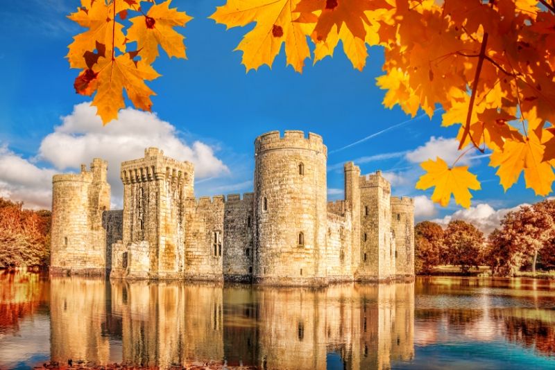 Bodiam Castle, England - best castles in Europe