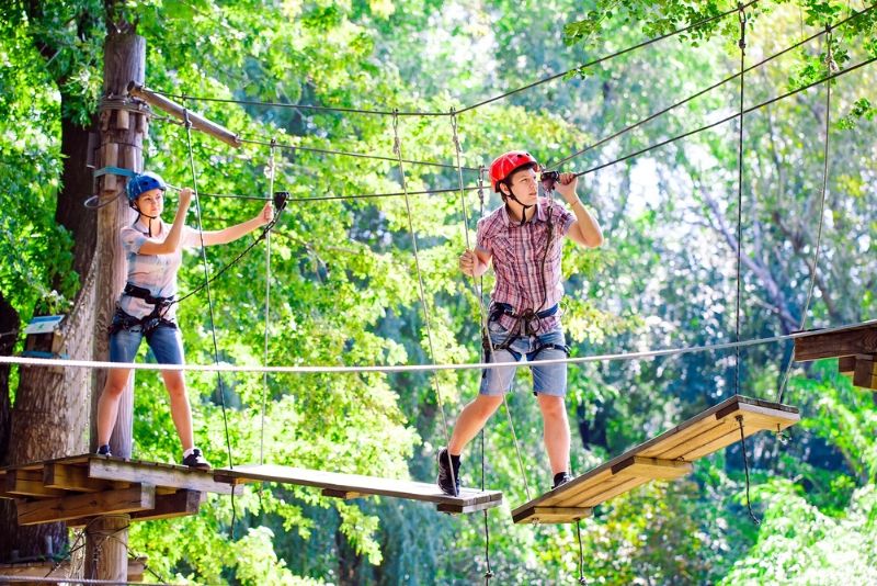 Sorties autour de Paris à Evasion Verte - Parc d'accrobranche