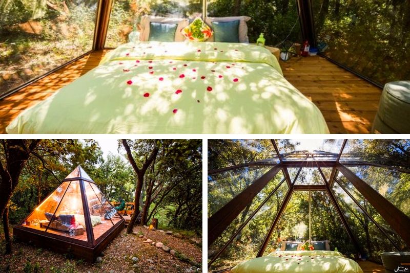 Laissez vous endormir dans une pyramide en verre - #4 Hébergements insolites en France