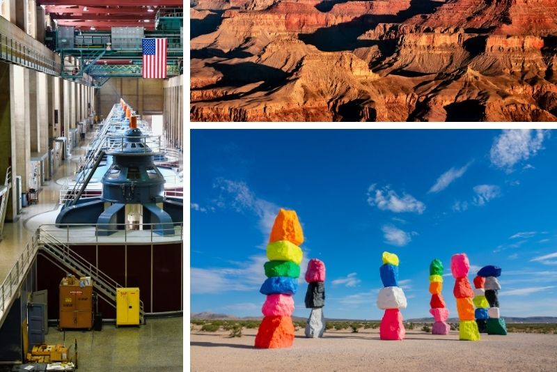 Las Vegas Grand Canyon, Hoover Dam, 7 Magic Mountains Tour