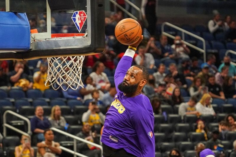 NBA game in Los Angeles, California