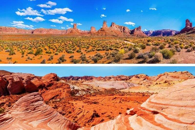 Red Rock Canyon vs Valley of Fire Red Rock Canyon vs Valley of Fire
