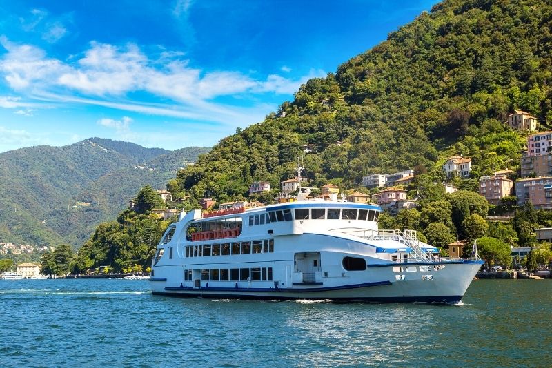 Lake Como public ferry boat tour