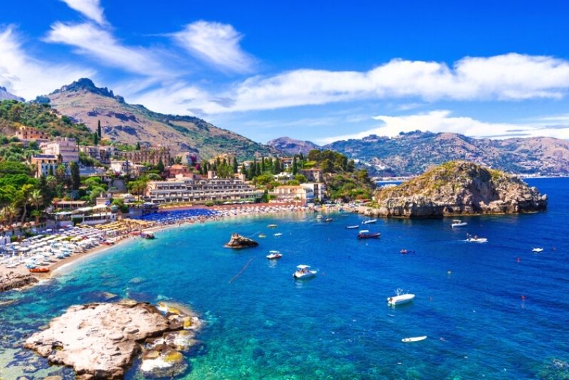 Taormina Bay boat tours from Taormina, Sicily