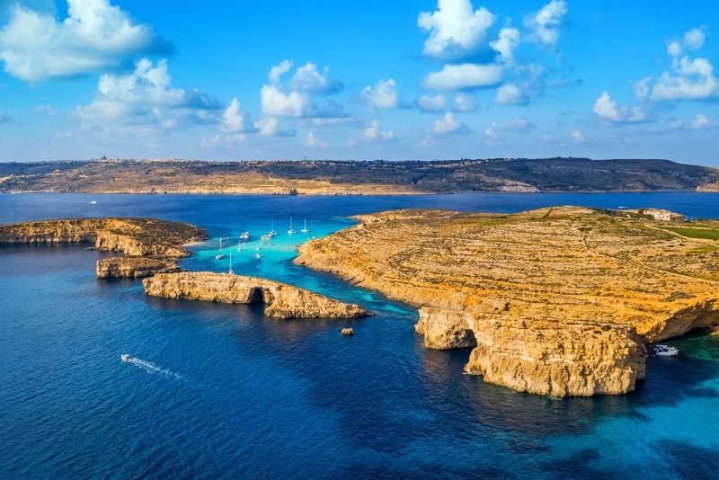 boat tours in Comino, Malta