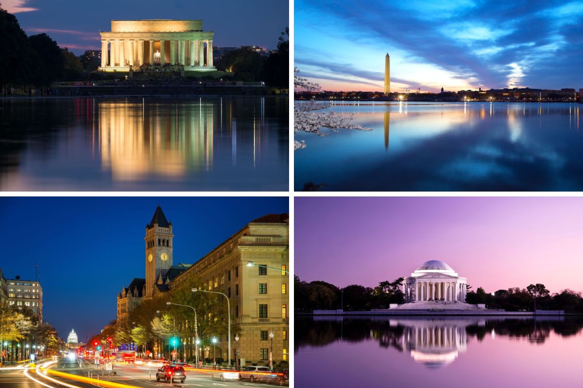Washington, DC - Scenic Monuments Night Tour by Open-Top Bus