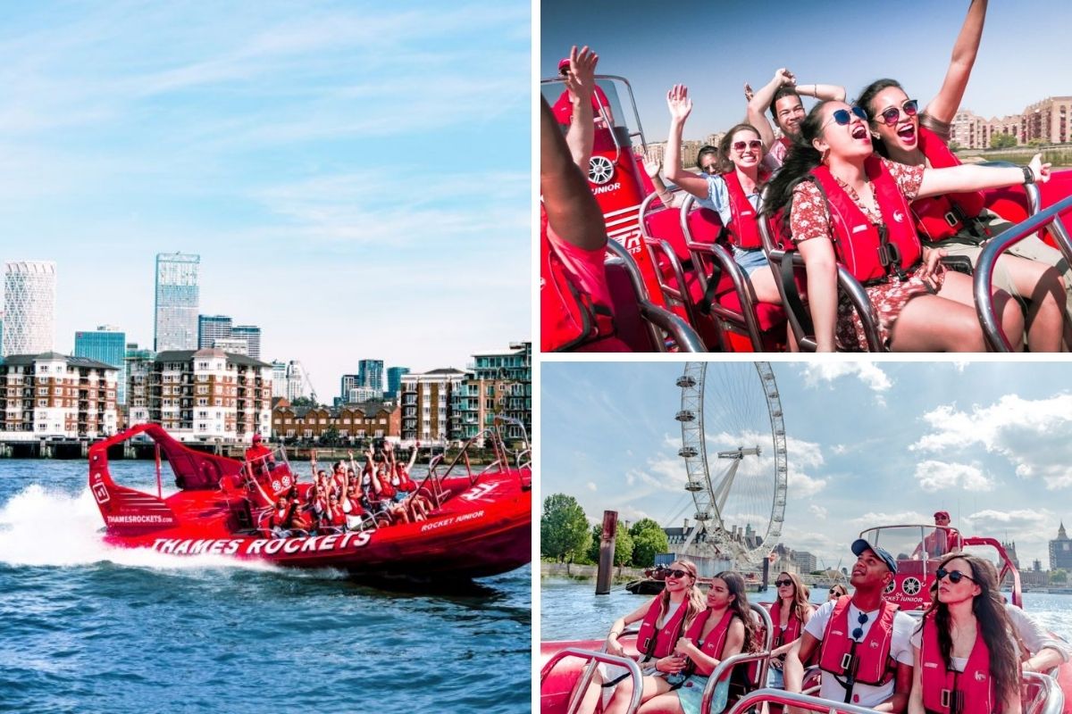 Speedboat tour by Thames Rockets