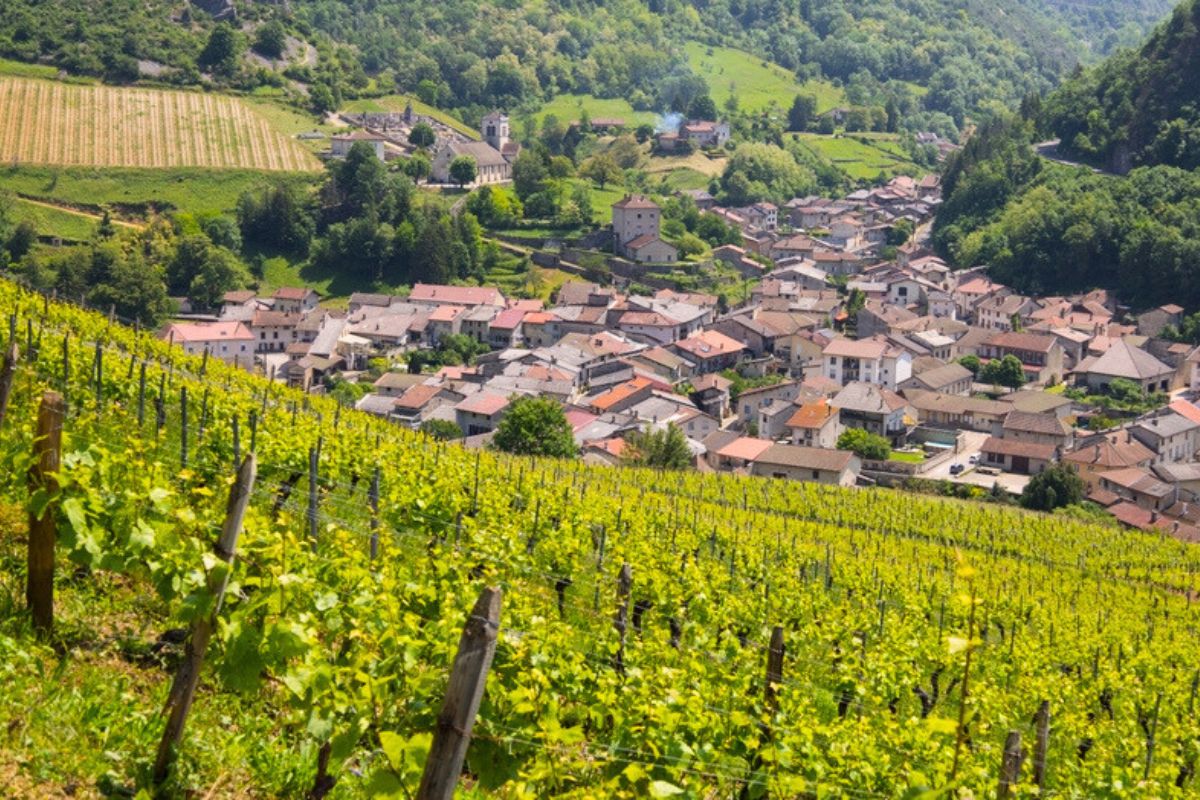 Cerdon village in Bugey, France