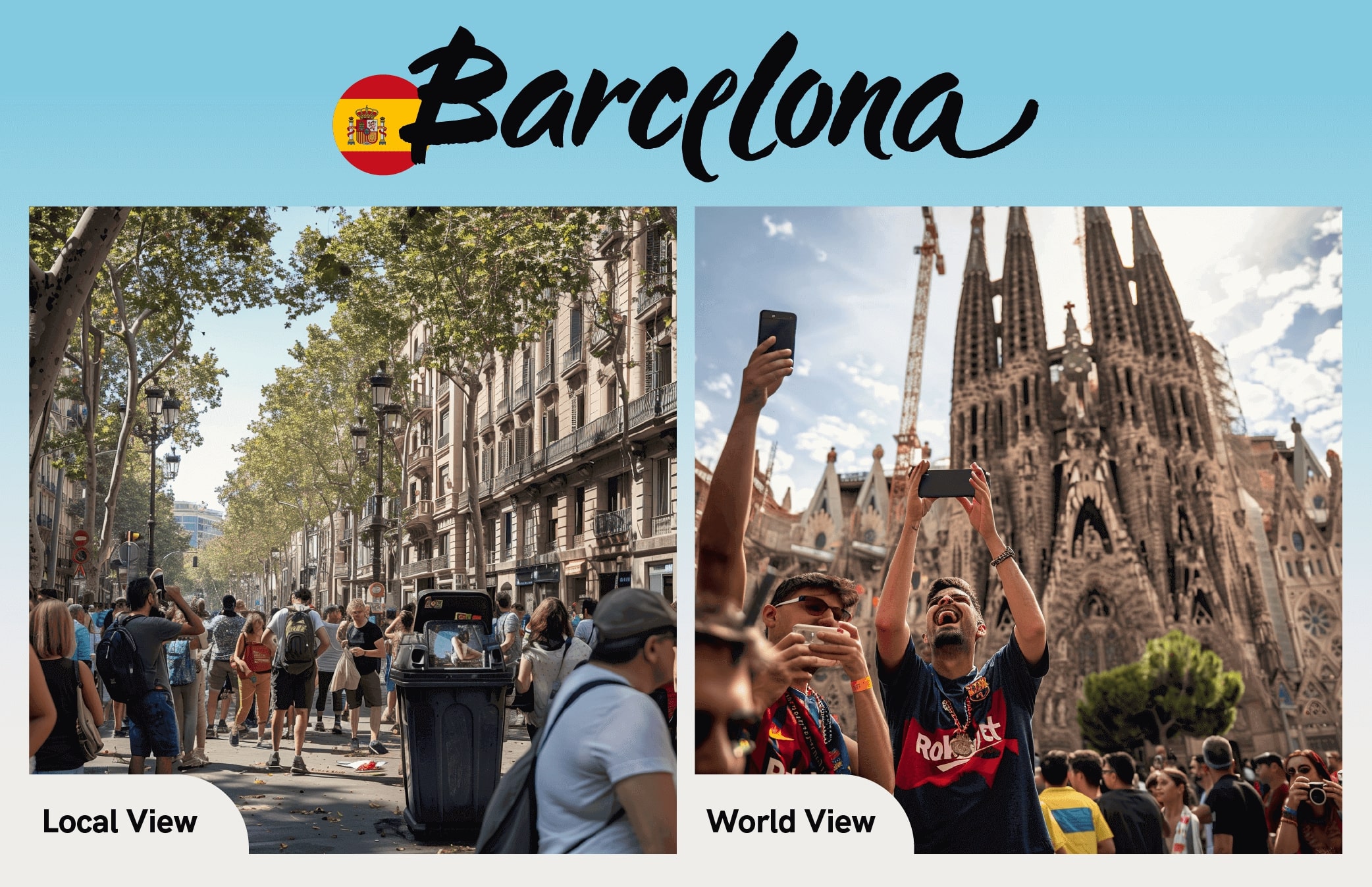 Barcelona, Generating City Stereotypes with AI