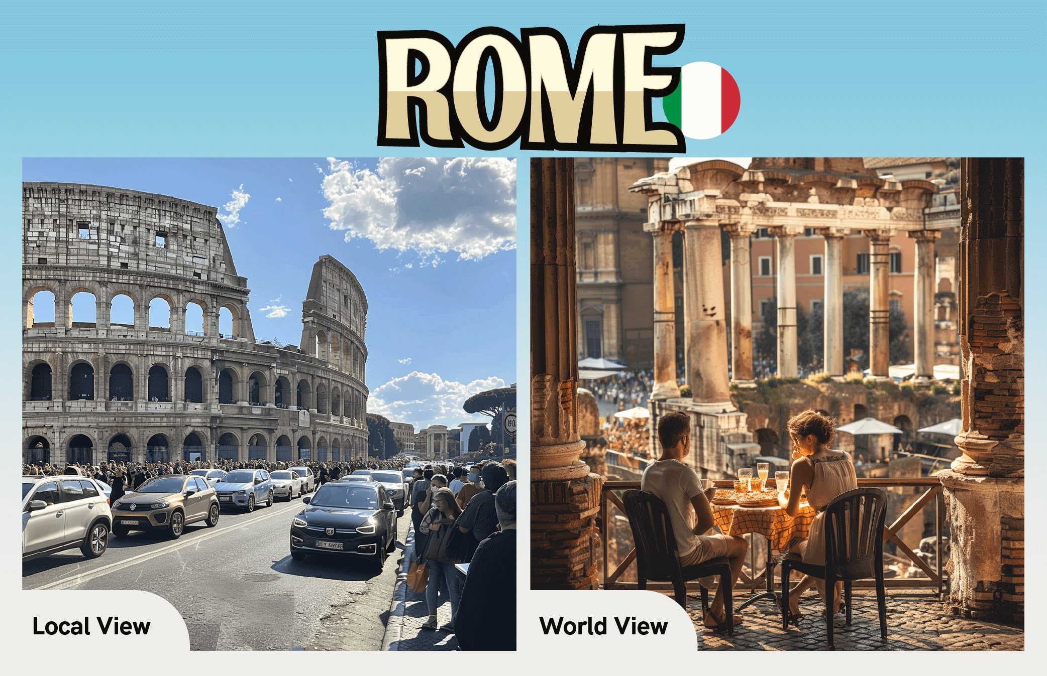 Rome, Generating City Stereotypes with AI