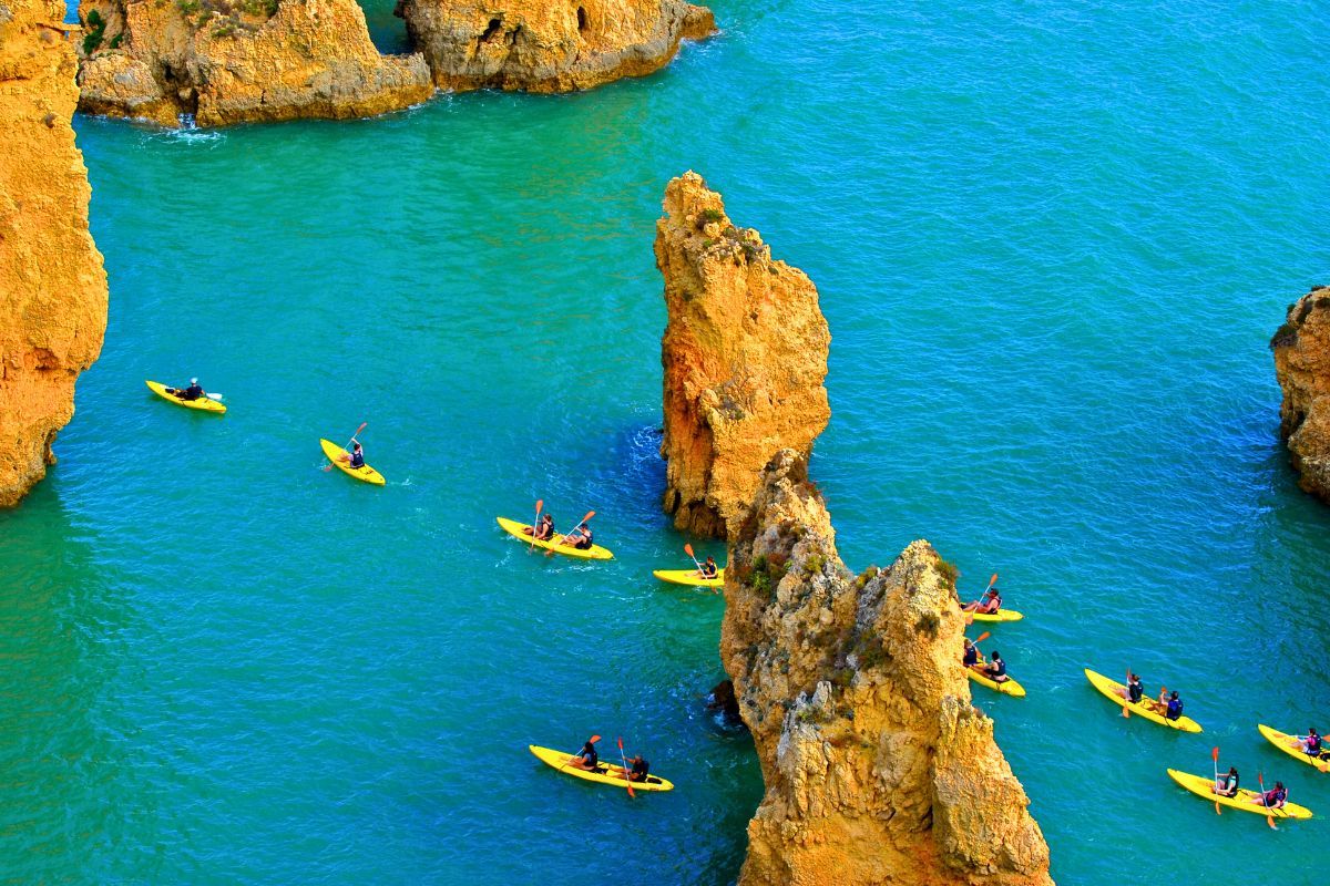 Kajak in Lagos (Portugal)